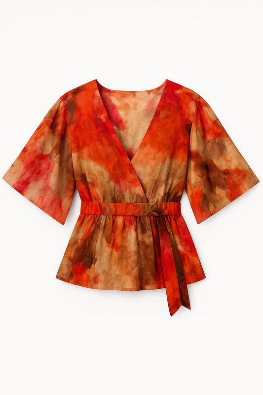 Blusa ICONA fantasia acquerello